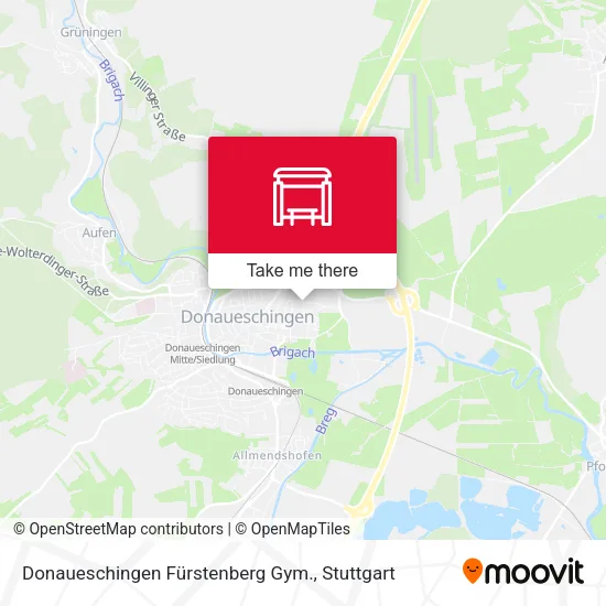 Карта Donaueschingen Fürstenberg Gym.
