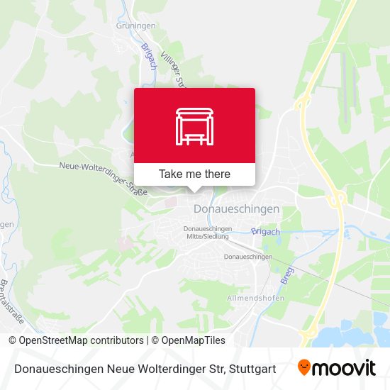 Карта Donaueschingen Neue Wolterdinger Str