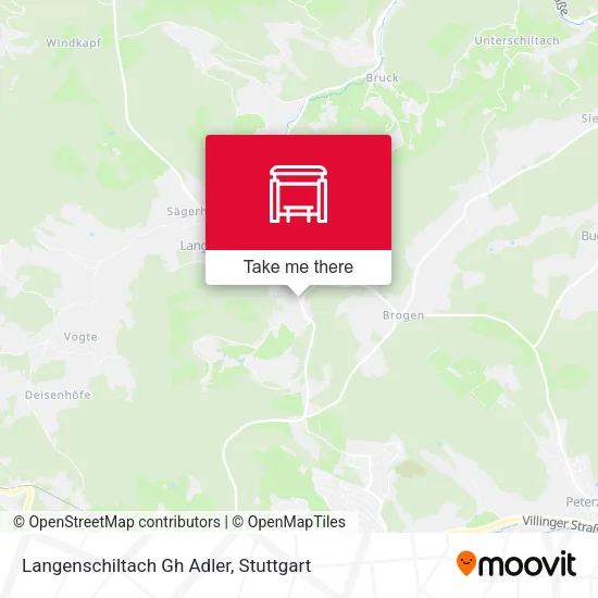 Карта Langenschiltach Gh Adler