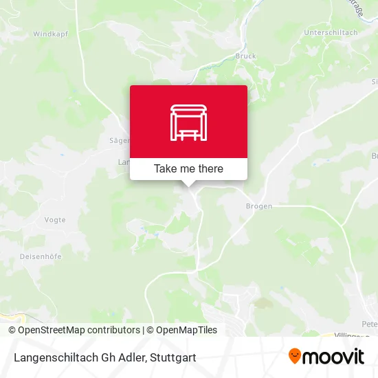 Карта Langenschiltach Gh Adler
