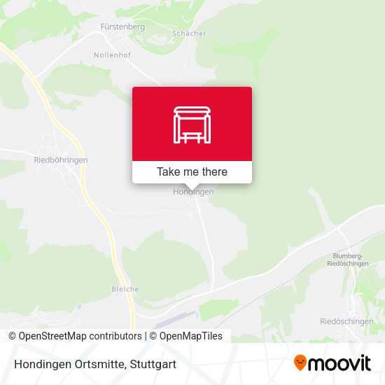 Карта Hondingen Ortsmitte