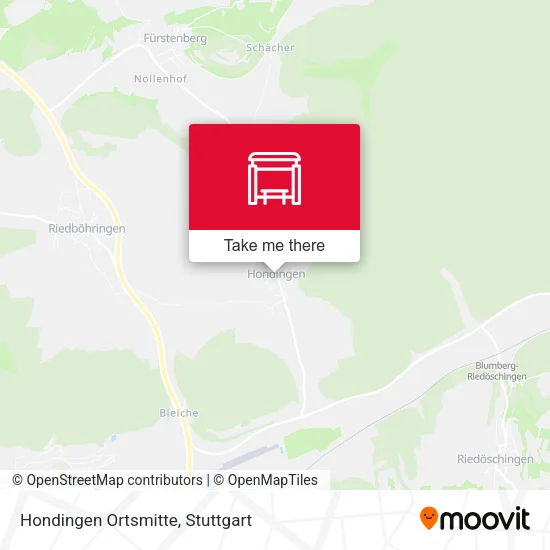 Карта Hondingen Ortsmitte