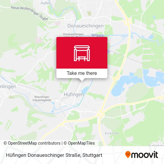 Hüfingen Donaueschinger Straße map