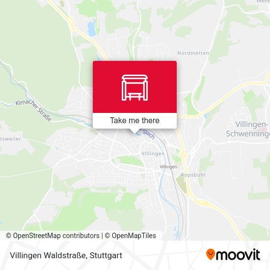 Villingen Waldstraße map