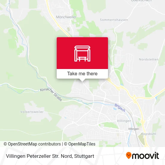 Карта Villingen Peterzeller Str. Nord