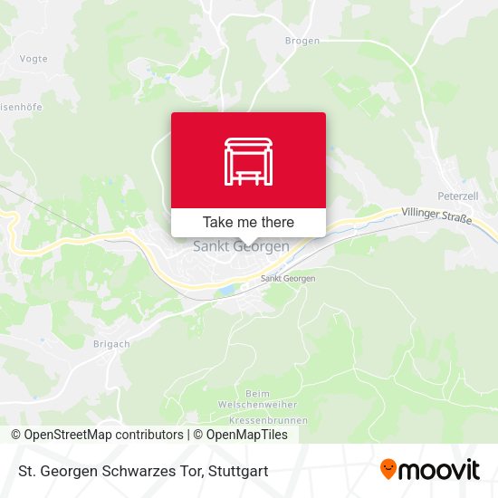 St. Georgen Schwarzes Tor map