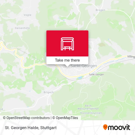 St. Georgen Halde map