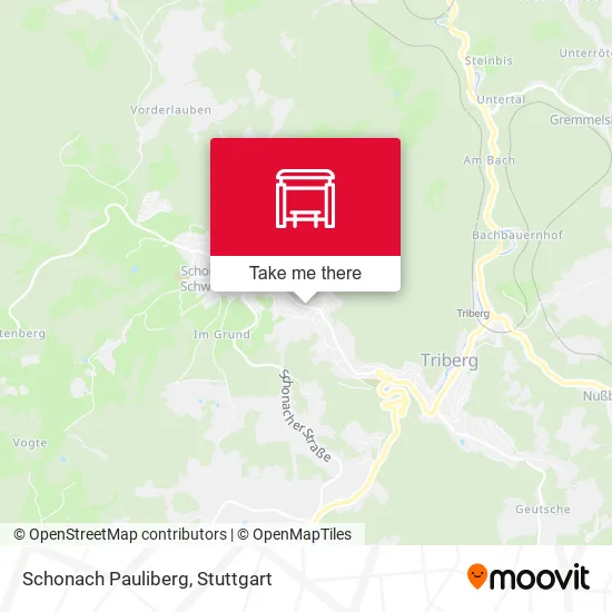 Карта Schonach Pauliberg