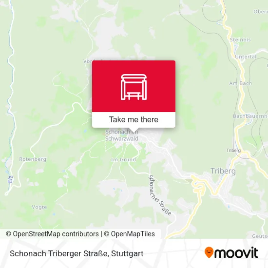 Карта Schonach Triberger Straße