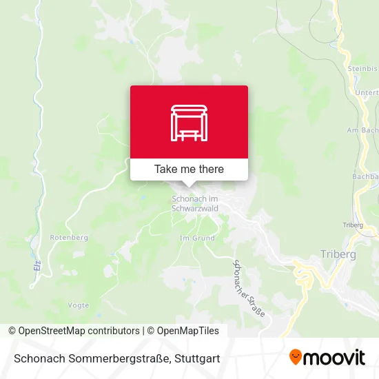 Карта Schonach Sommerbergstraße