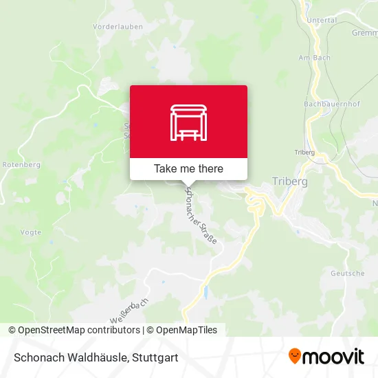 Карта Schonach Waldhäusle