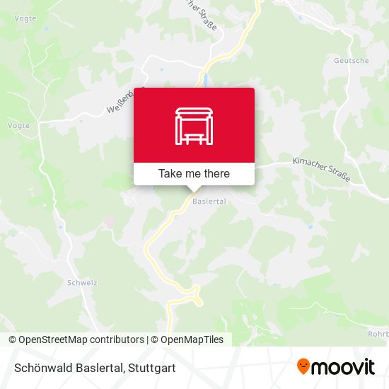 Карта Schönwald Baslertal