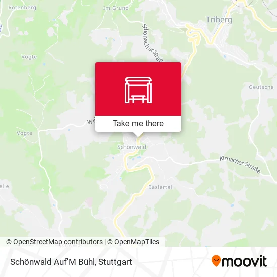 Карта Schönwald Auf'M Bühl