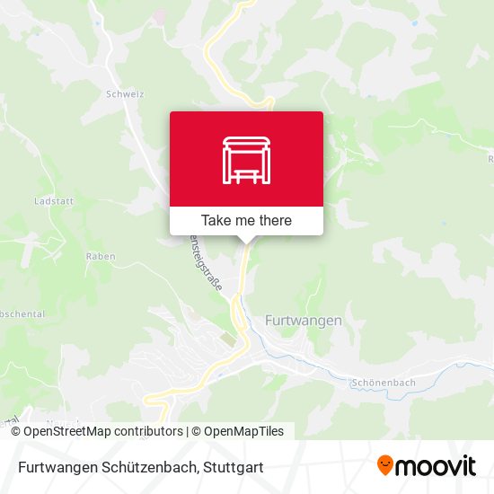 Furtwangen Schützenbach map