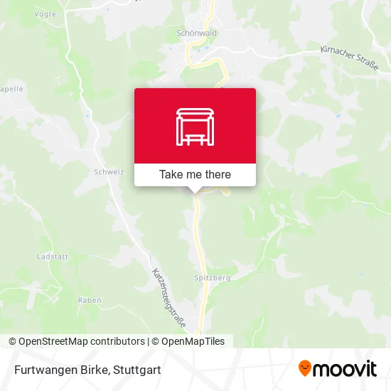 Карта Furtwangen Birke