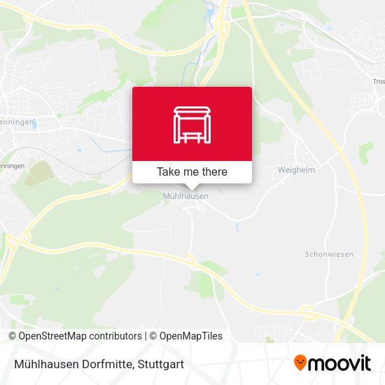 Mühlhausen Dorfmitte map
