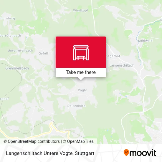 Карта Langenschiltach Untere Vogte