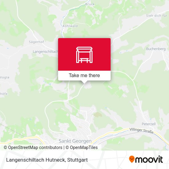 Langenschiltach Hutneck map