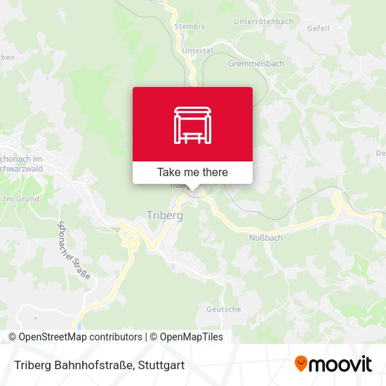 Triberg Bahnhofstraße map