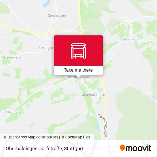 Карта Oberbaldingen Dorfstraße