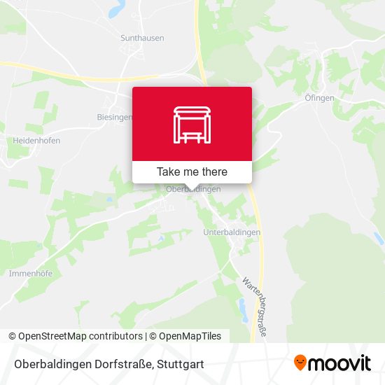 Oberbaldingen Dorfstraße map