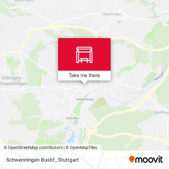 Schwenningen Busbf. map