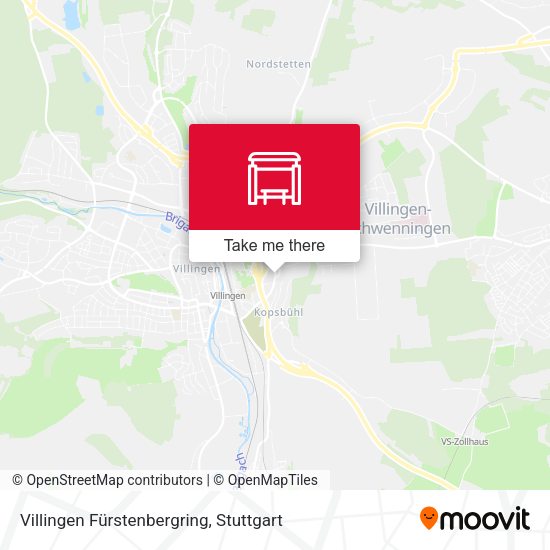 Villingen Fürstenbergring map