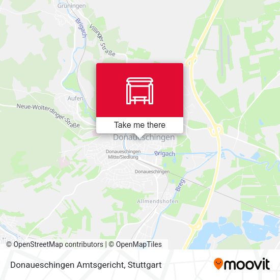 Donaueschingen Amtsgericht map