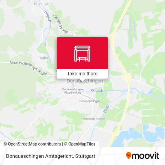 Карта Donaueschingen Amtsgericht