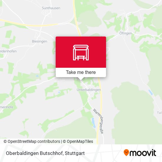 Карта Oberbaldingen Butschhof
