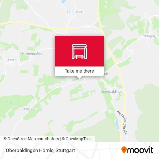 Карта Oberbaldingen Hörnle