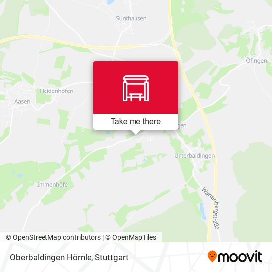 Oberbaldingen Hörnle map