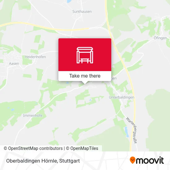 Карта Oberbaldingen Hörnle