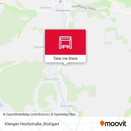 Klengen Hochstraße map