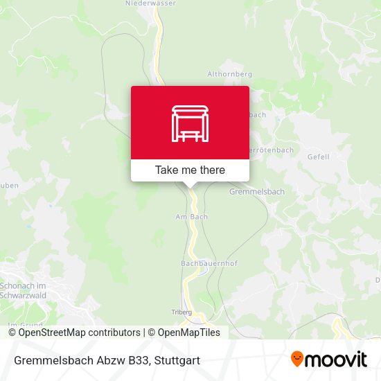Gremmelsbach Abzw B33 map