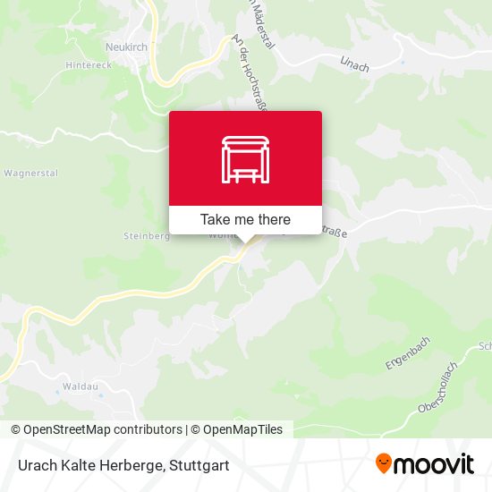 Карта Urach Kalte Herberge