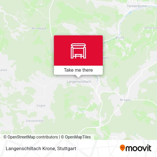 Langenschiltach Krone map