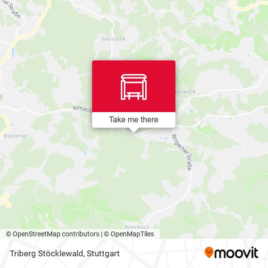 Карта Triberg Stöcklewald