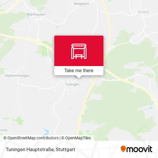 Карта Tuningen Hauptstraße