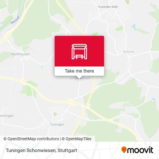 Tuningen Schonwiesen map