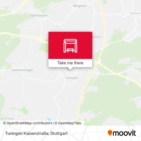 Карта Tuningen Kaiserstraße