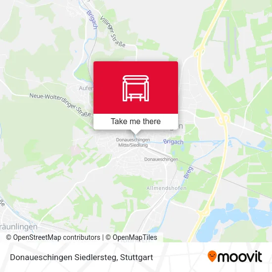 Карта Donaueschingen Siedlersteg