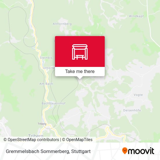 Gremmelsbach Sommerberg map