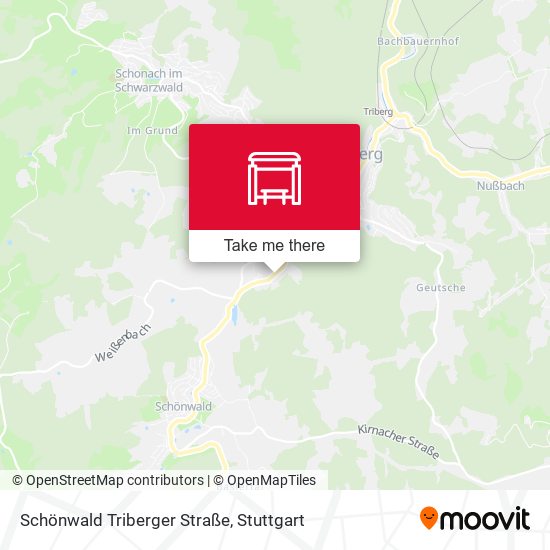 Schönwald Triberger Straße map