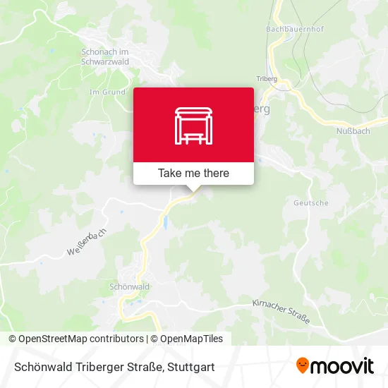 Карта Schönwald Triberger Straße