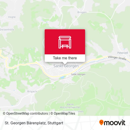 St. Georgen Bärenplatz map