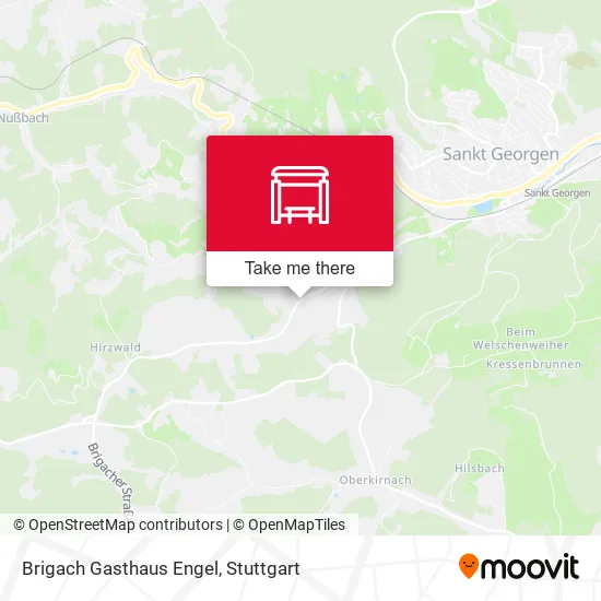 Карта Brigach Gasthaus Engel