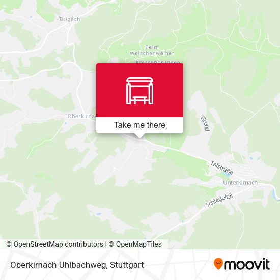 Карта Oberkirnach Uhlbachweg
