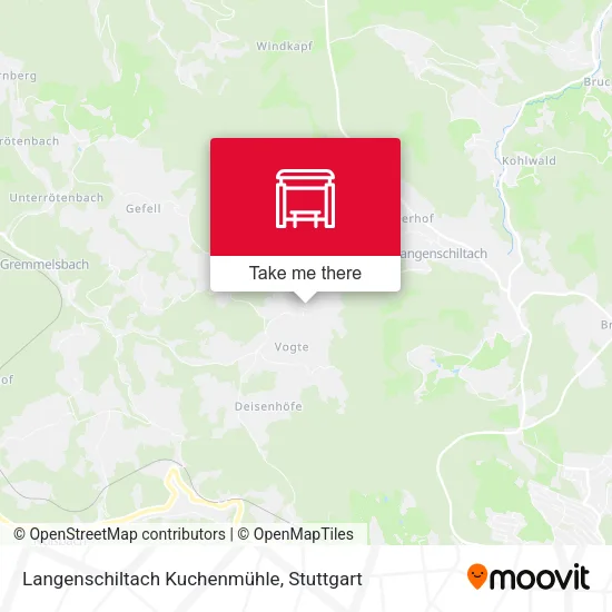 Карта Langenschiltach Kuchenmühle