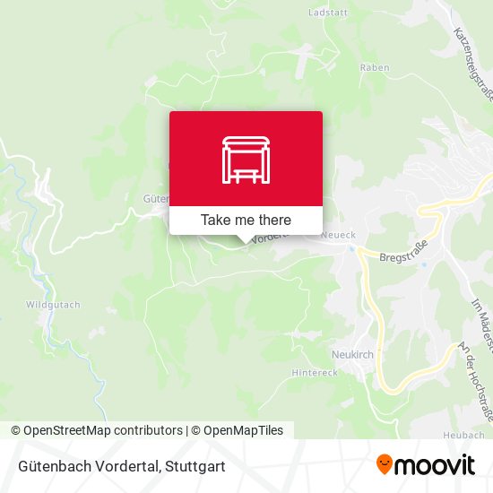 Gütenbach Vordertal map